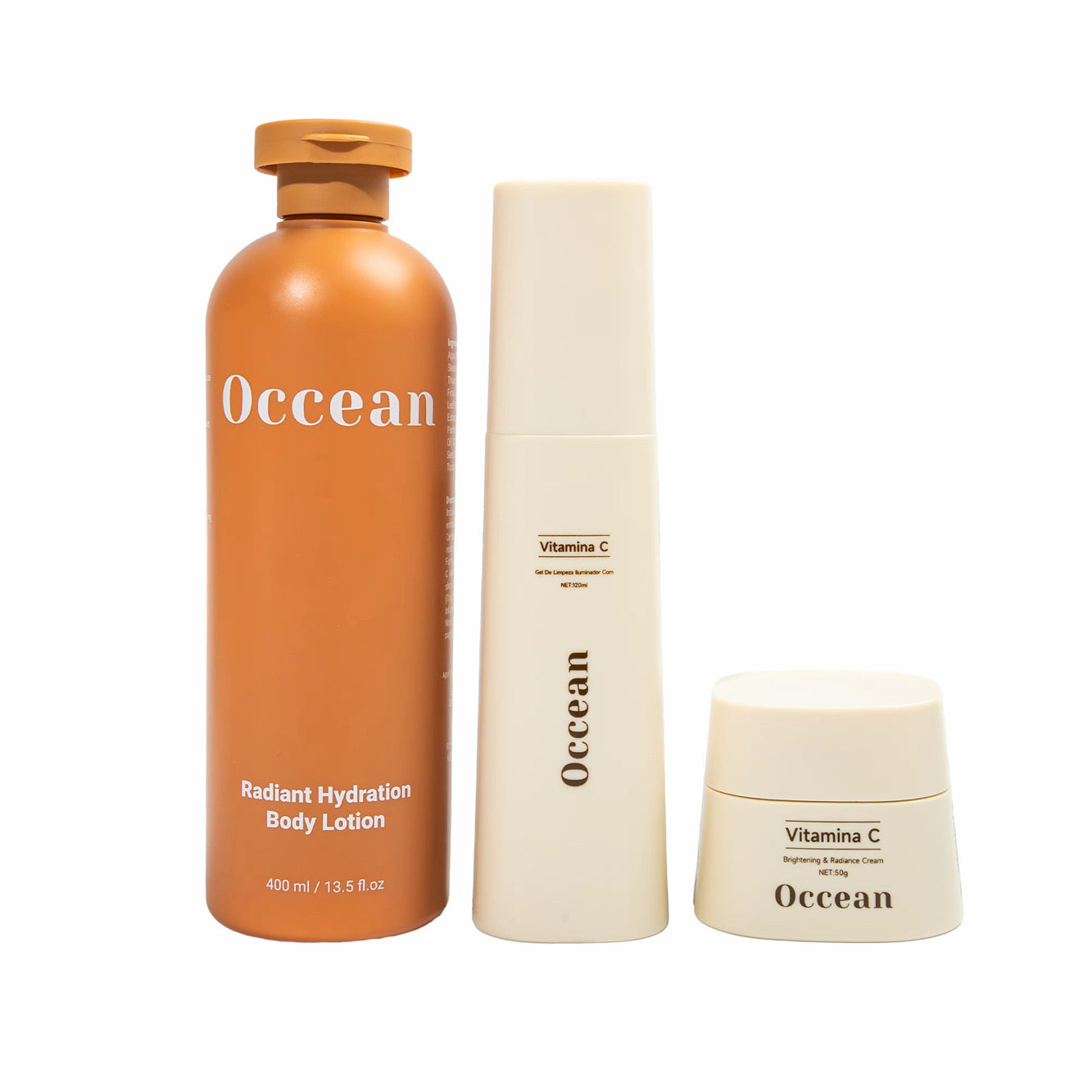 Kit de Radiância de Vitamina C — Limpe, Ilumine e Hidrate